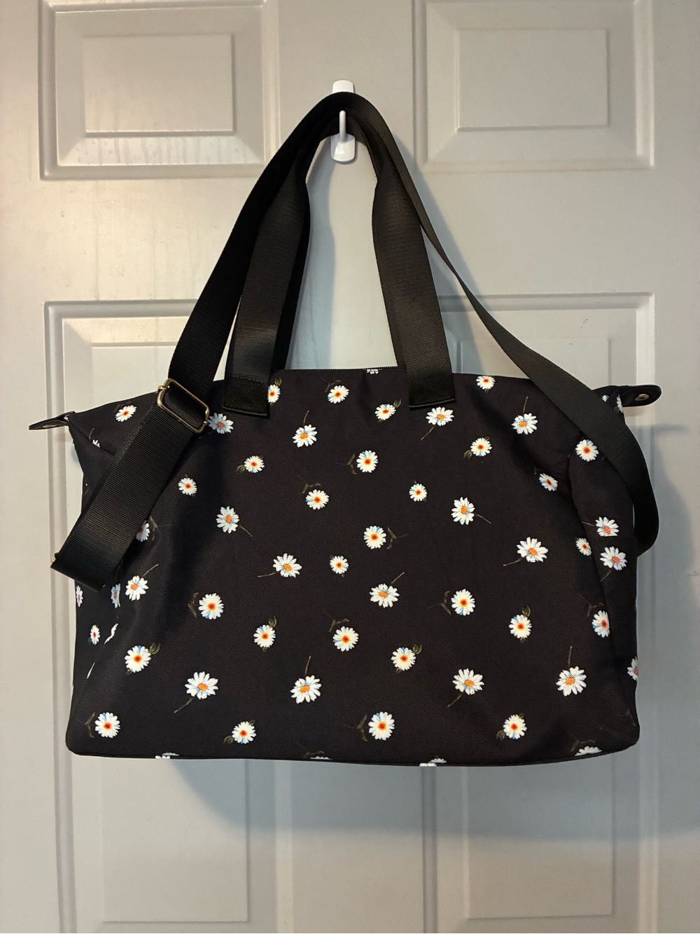 Alice + Olivia Daisy Print Tote Bag with Adjustable Strap